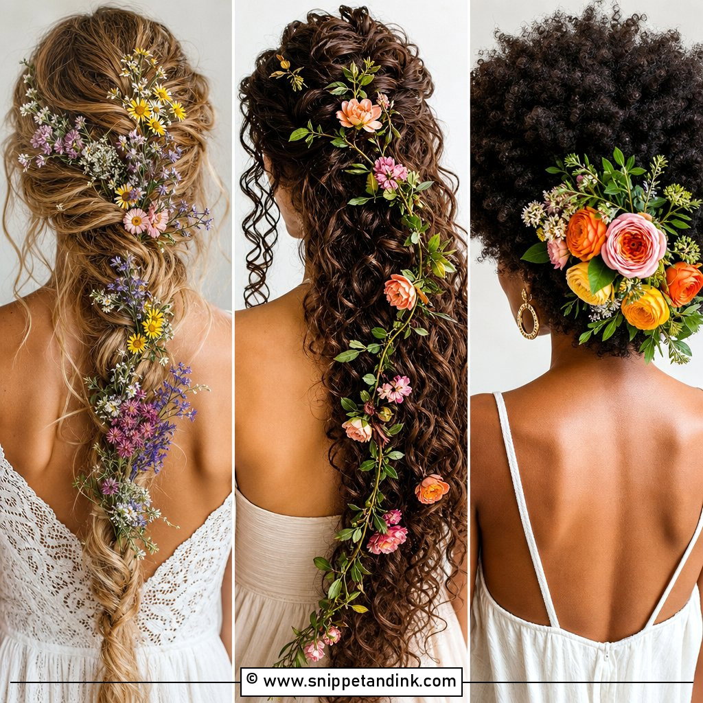 20 Flowers in Hair Wedding Looks for Romantic Brides Today