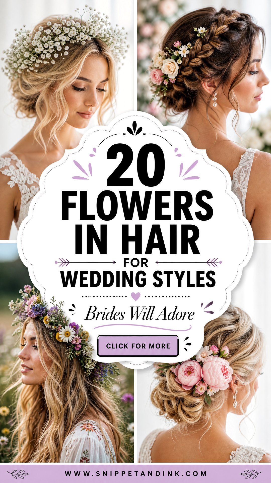 20 Flowers in Hair for Wedding Styles Brides Will Adore - 20 Flowers in Hair for Wedding Styles Brides Will Adore