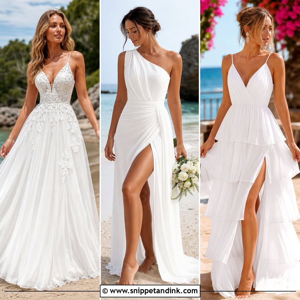 20 Flowy Beach Wedding Dress Ideas: Breezy Bridal Styles