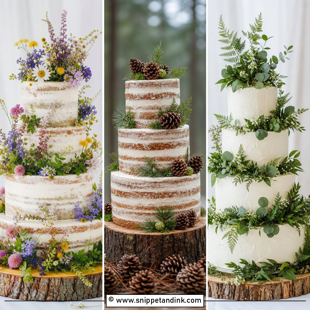 20 Forest Inspired Wedding Cake Ideas for Woodland Romance