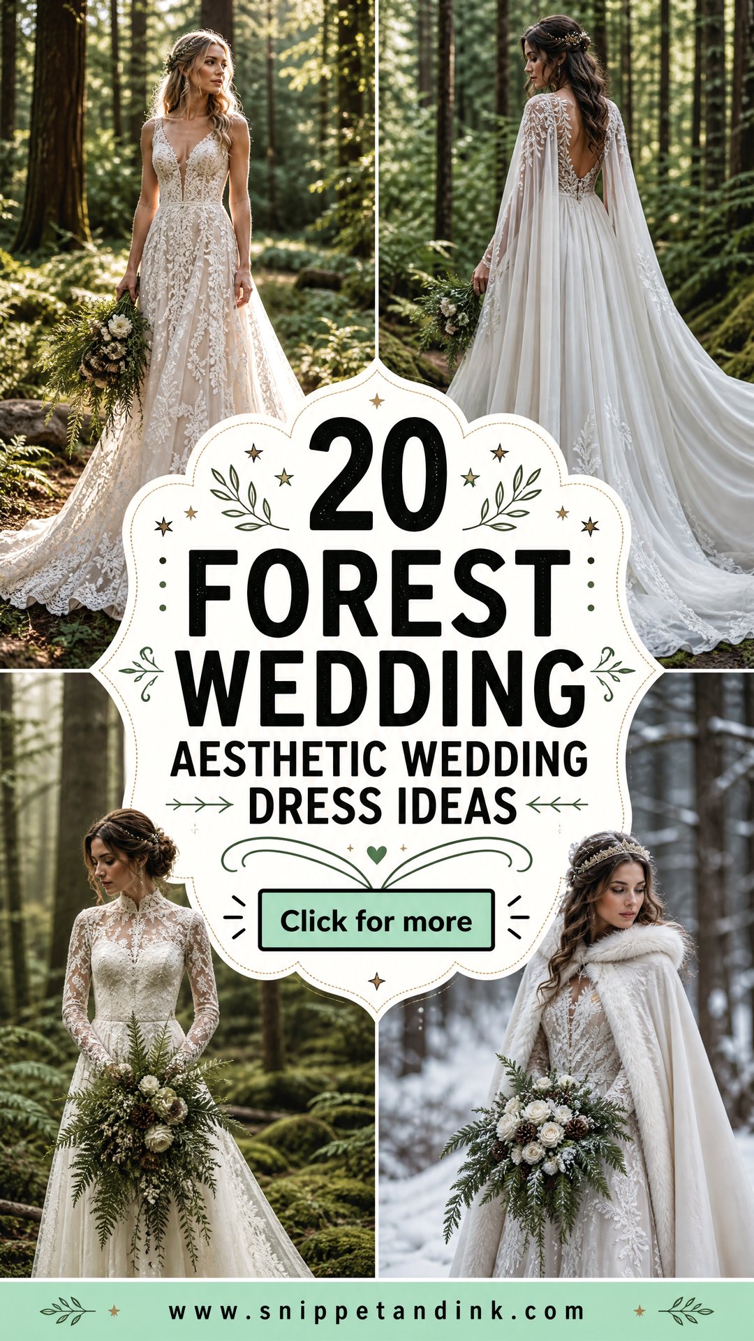 20 Forest Wedding Aesthetic Wedding Dress Ideas for Wild Romance - 20 Forest Wedding Aesthetic Wedding Dress Ideas for Wild Romance