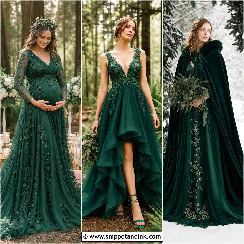 20 Forest Wedding Dresses for Magical Woodland Ceremonies