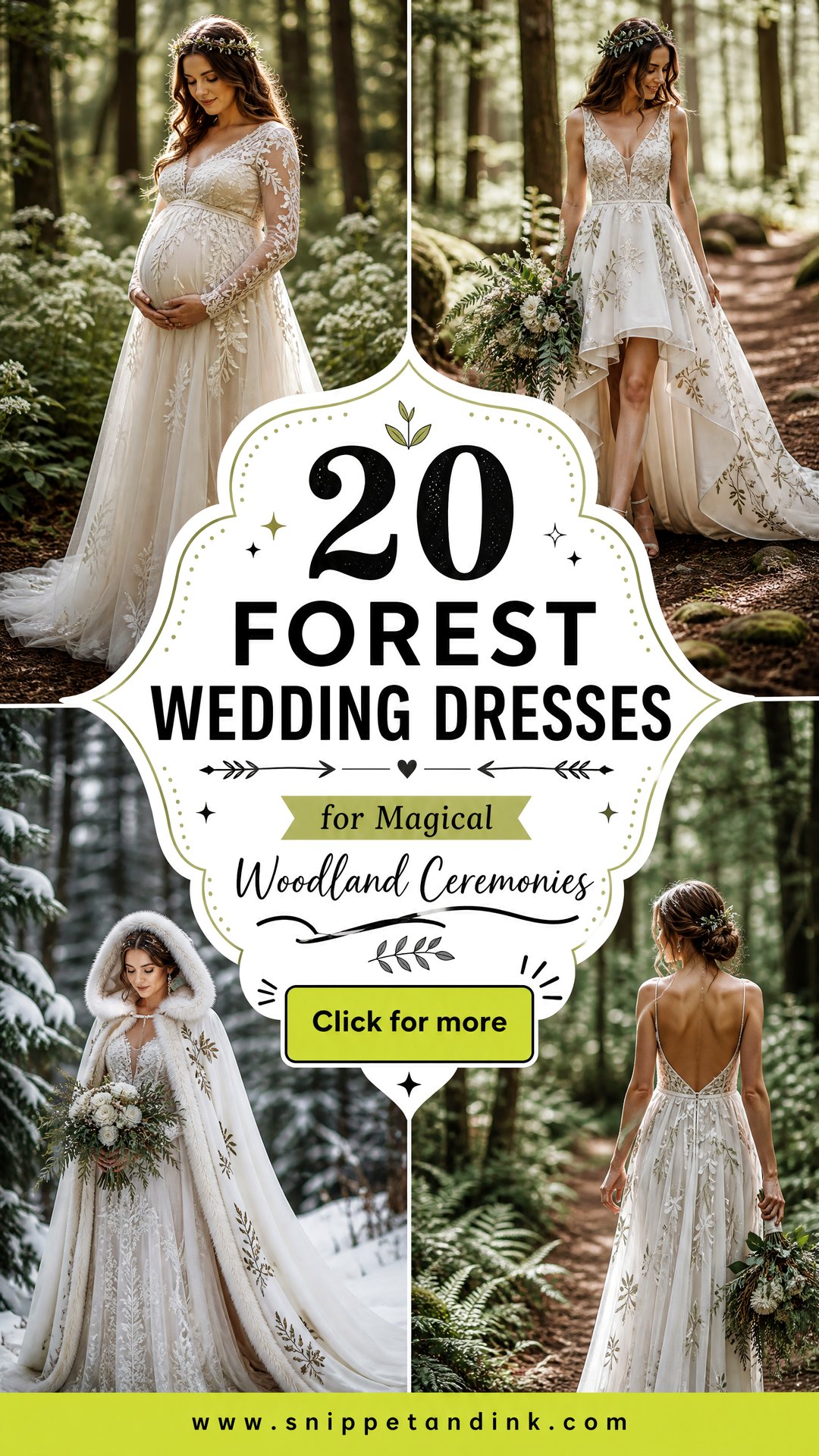 20 Forest Wedding Dresses for Magical Woodland Ceremonies - 20 Forest Wedding Dresses for Magical Woodland Ceremonies