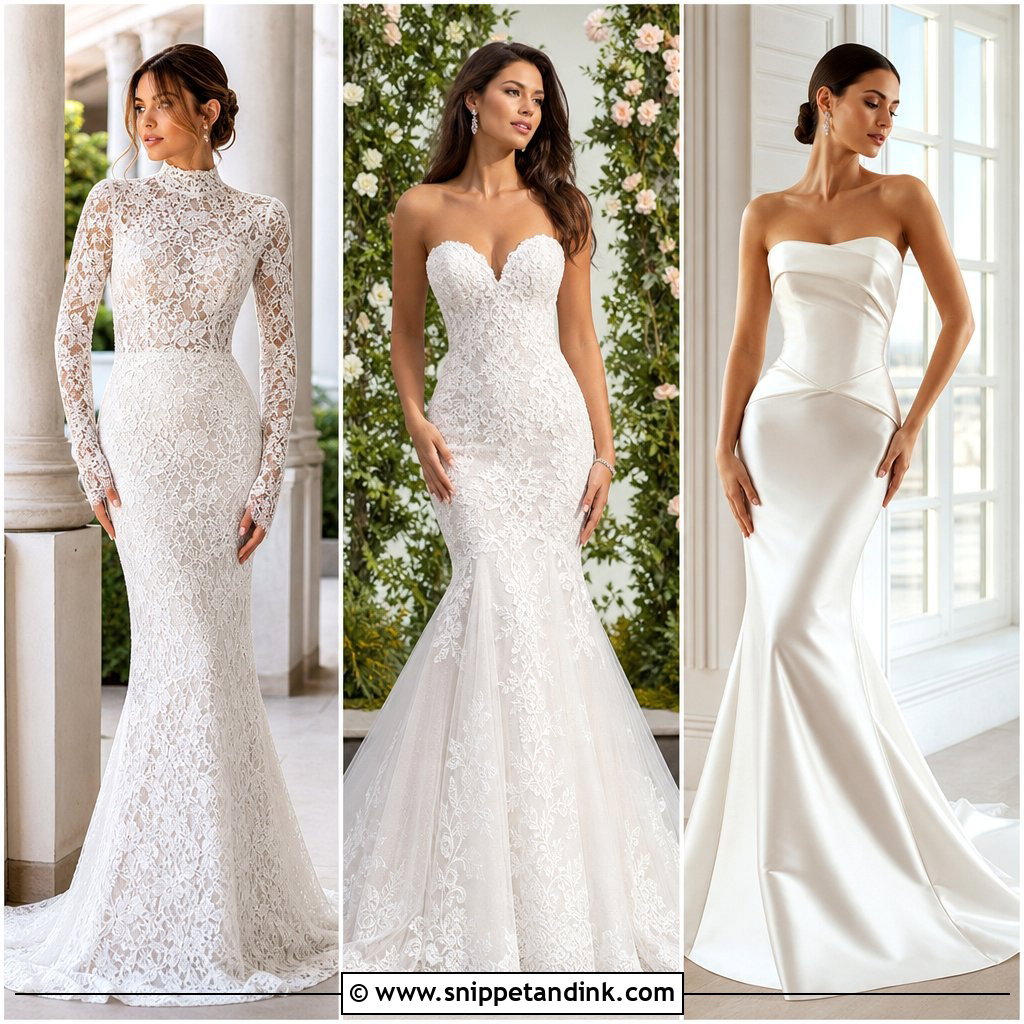 20 Form Fitting Wedding Dresses for a Sleek Modern Bridal Look