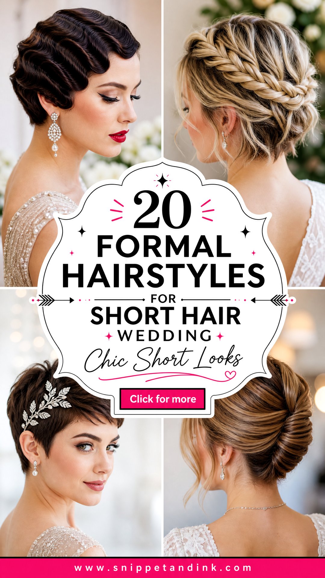 20 Formal Hairstyles for Short Hair Wedding Chic Looks - 20 Formal Hairstyles for Short Hair Wedding: Chic Looks