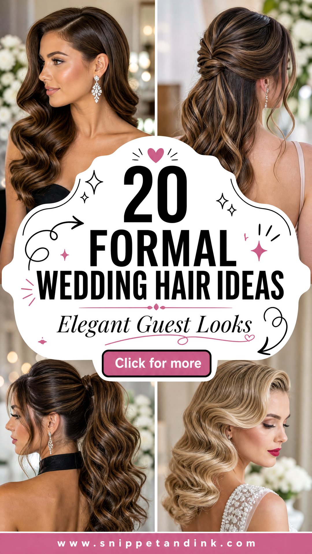 20 Formal Wedding Hair Ideas for Elegant Guest Looks - 20 Formal Wedding Hair Ideas for Elegant Guest Looks