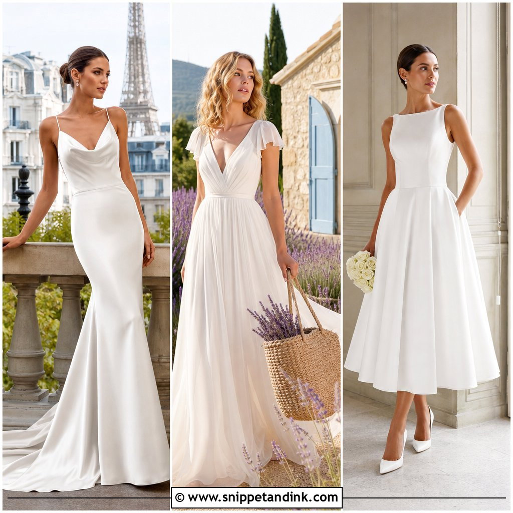 20 France Wedding Dress Ideas for Romantic Destination Brides