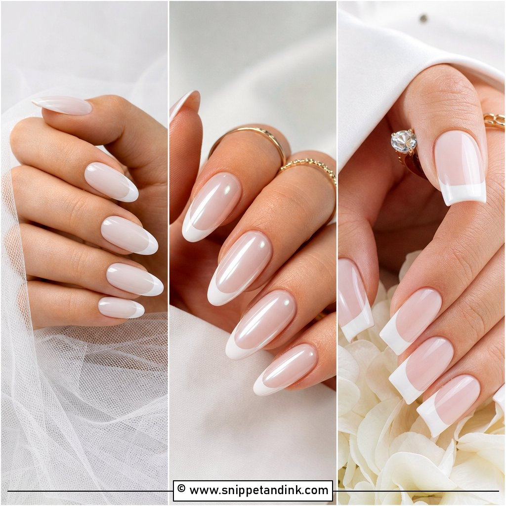 20 French Bride Nails for a Timeless Wedding Manicure