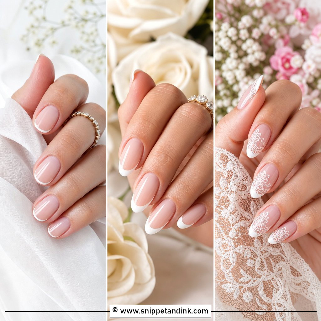 20 French Nails Wedding Brides Need for Classic Elegance