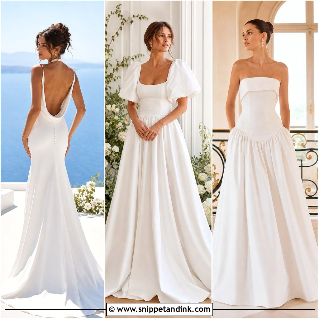 20 French Style Wedding Dress Ideas for Effortless Parisian Chic