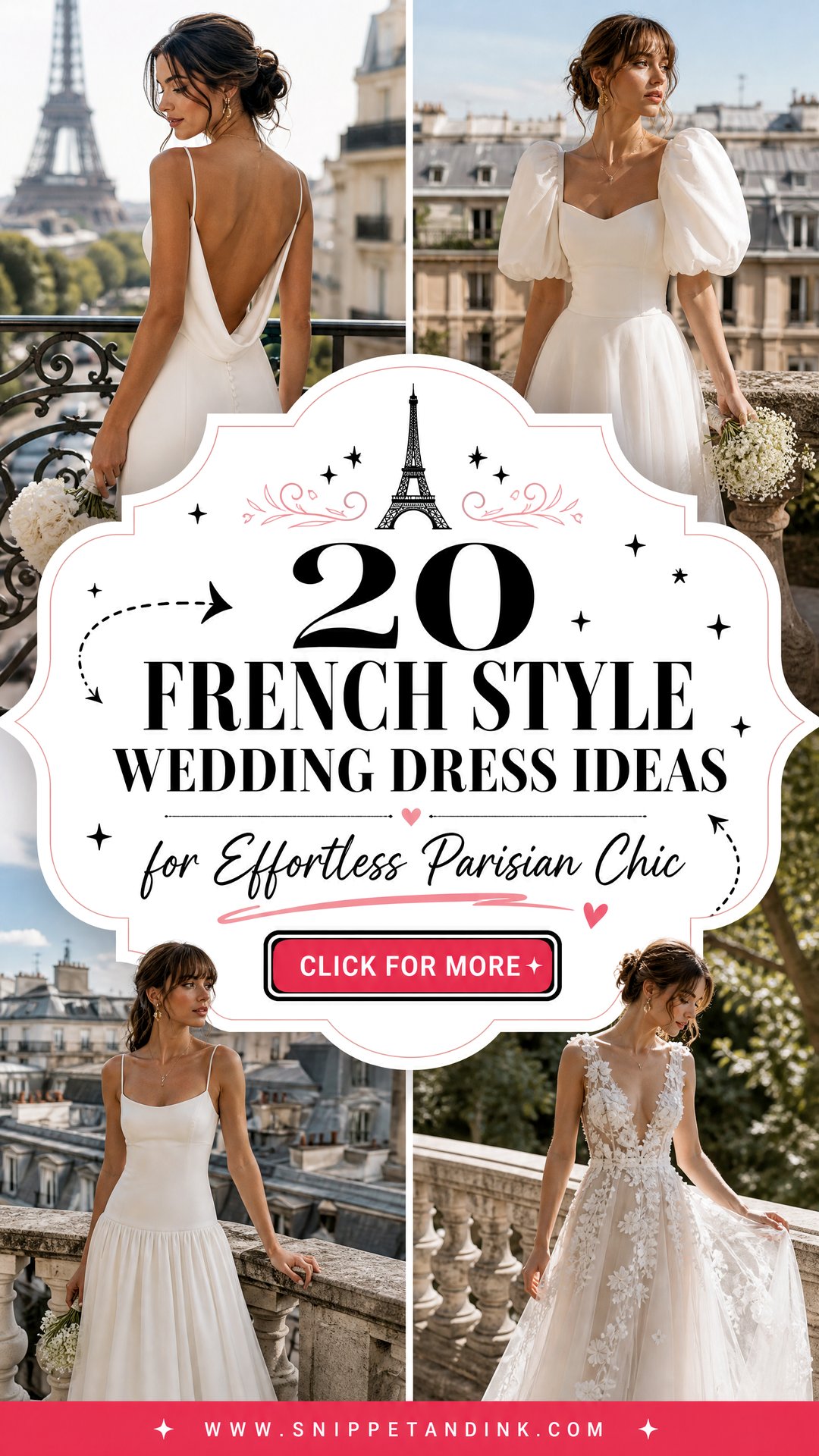 20 French Style Wedding Dress Ideas for Effortless Parisian Chic - 20 French Style Wedding Dress Ideas for Effortless Parisian Chic