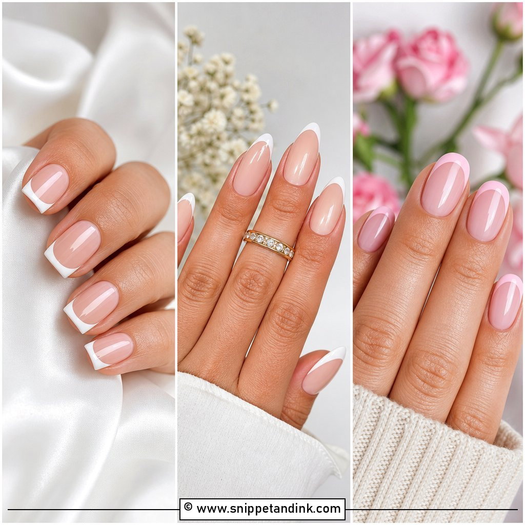 20 French Wedding Nails for Bride Chic Manicure Ideas