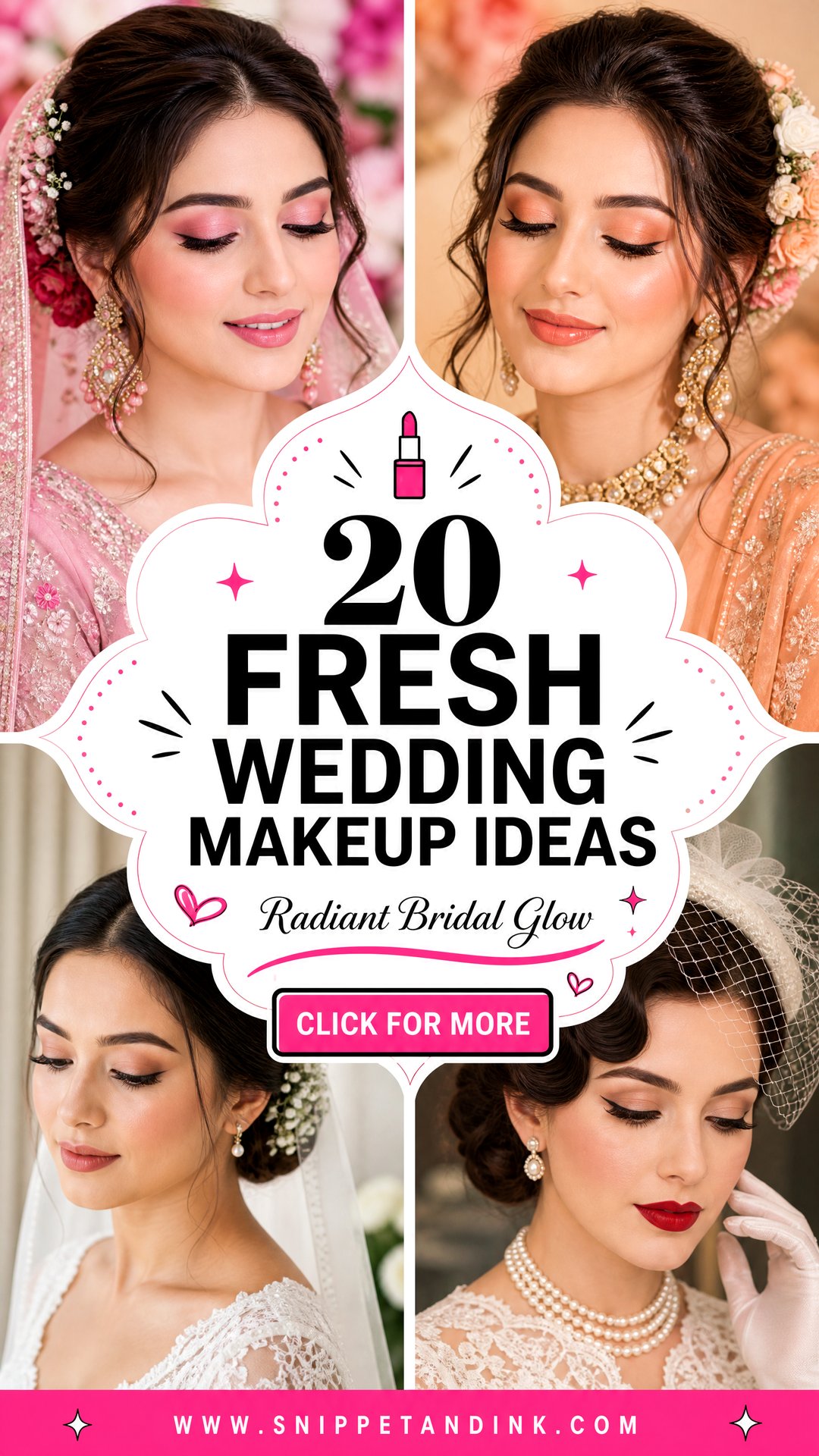20 Fresh Wedding Makeup Ideas for a Radiant Bridal Glow - 20 Fresh Wedding Makeup Ideas for a Radiant Bridal Glow
