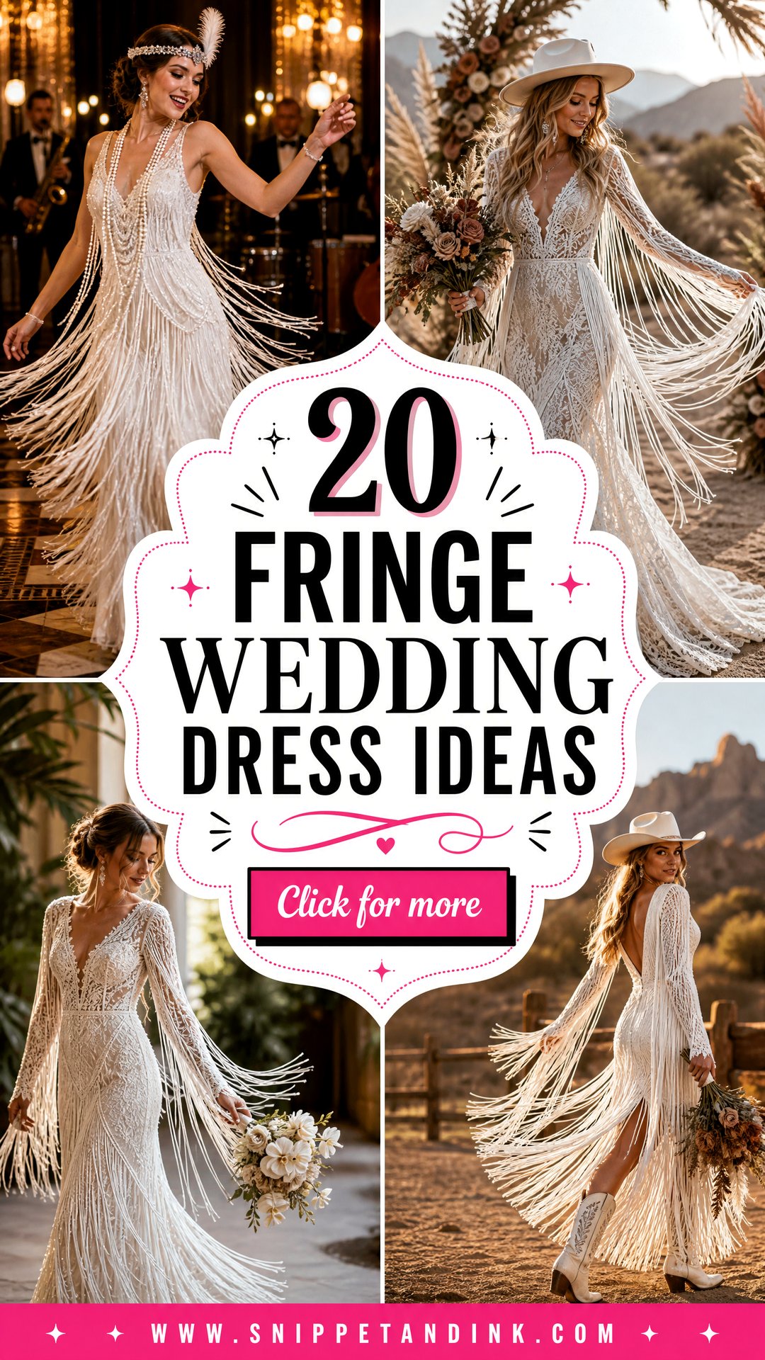 20 Fringe Wedding Dress Ideas for Stylish Modern Brides - 20 Fringe Wedding Dress Ideas for Stylish, Modern Brides
