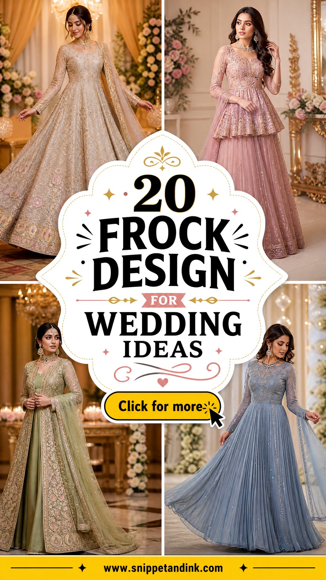 20 Frock Design for Wedding Ideas for a Stunning Bridal Look - 20 Frock Design for Wedding Ideas for a Stunning Bridal Look