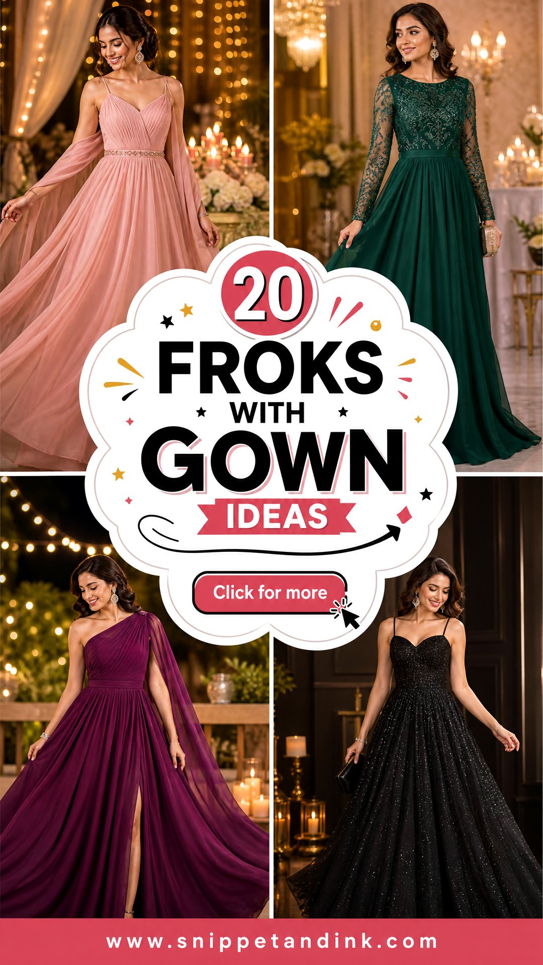 20 Froks with Gown Ideas for Trendy Festive Celebrations - 20 Froks with Gown Ideas for Trendy Festive Celebrations