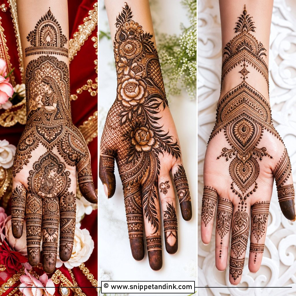 20 Front Bridal Mehndi Designs for Stunning Wedding Hands