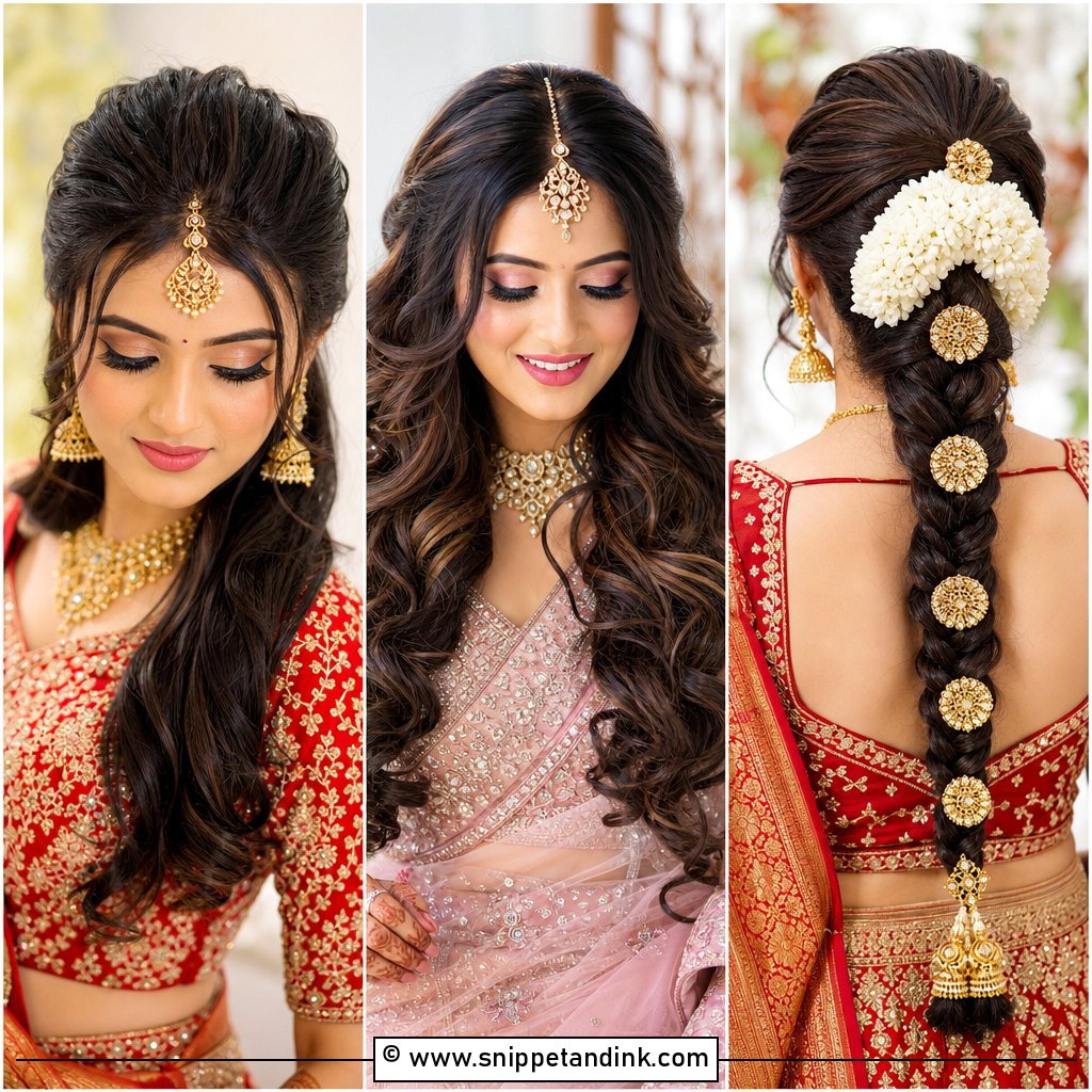 20 Front Look Hairstyle for Indian Wedding Ideas Brides Love