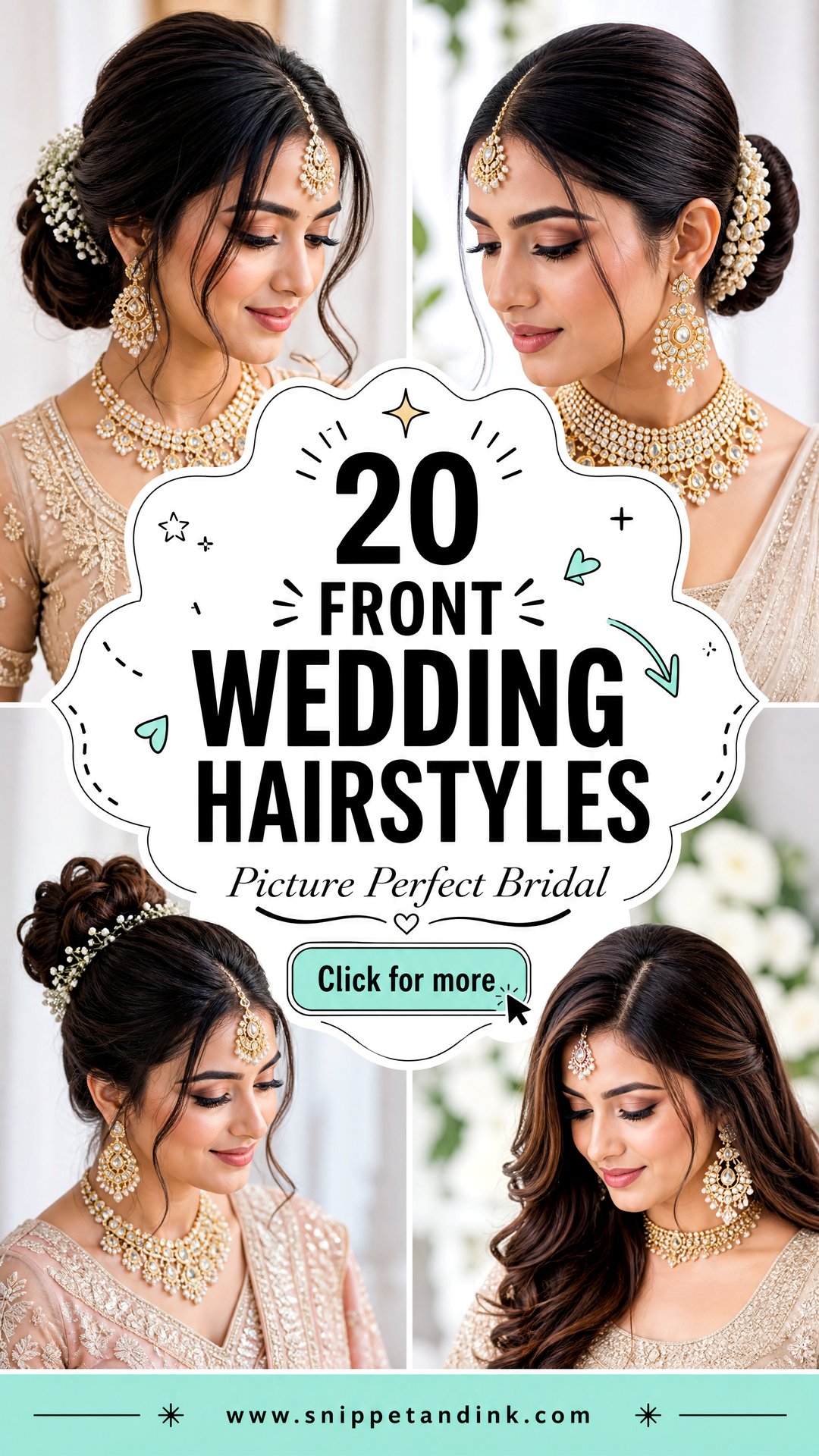 20 Front Wedding Hairstyles for Picture-Perfect Bridal Looks - 20 Front Wedding Hairstyles for Picture-Perfect Bridal Looks