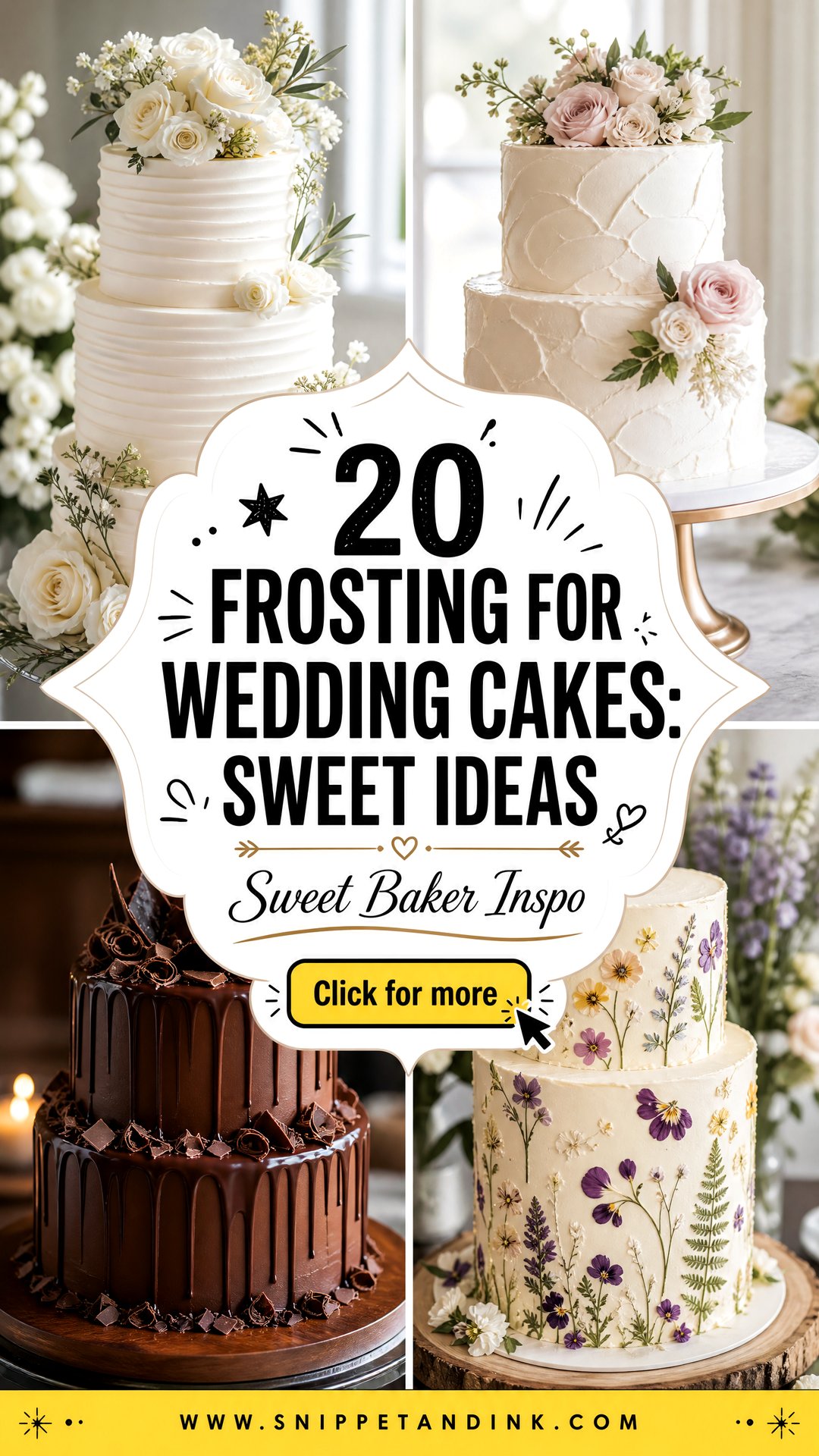 20 Frosting for Wedding Cakes Sweet Ideas for Bakers - 20 Frosting for Wedding Cakes: Sweet Ideas for Bakers