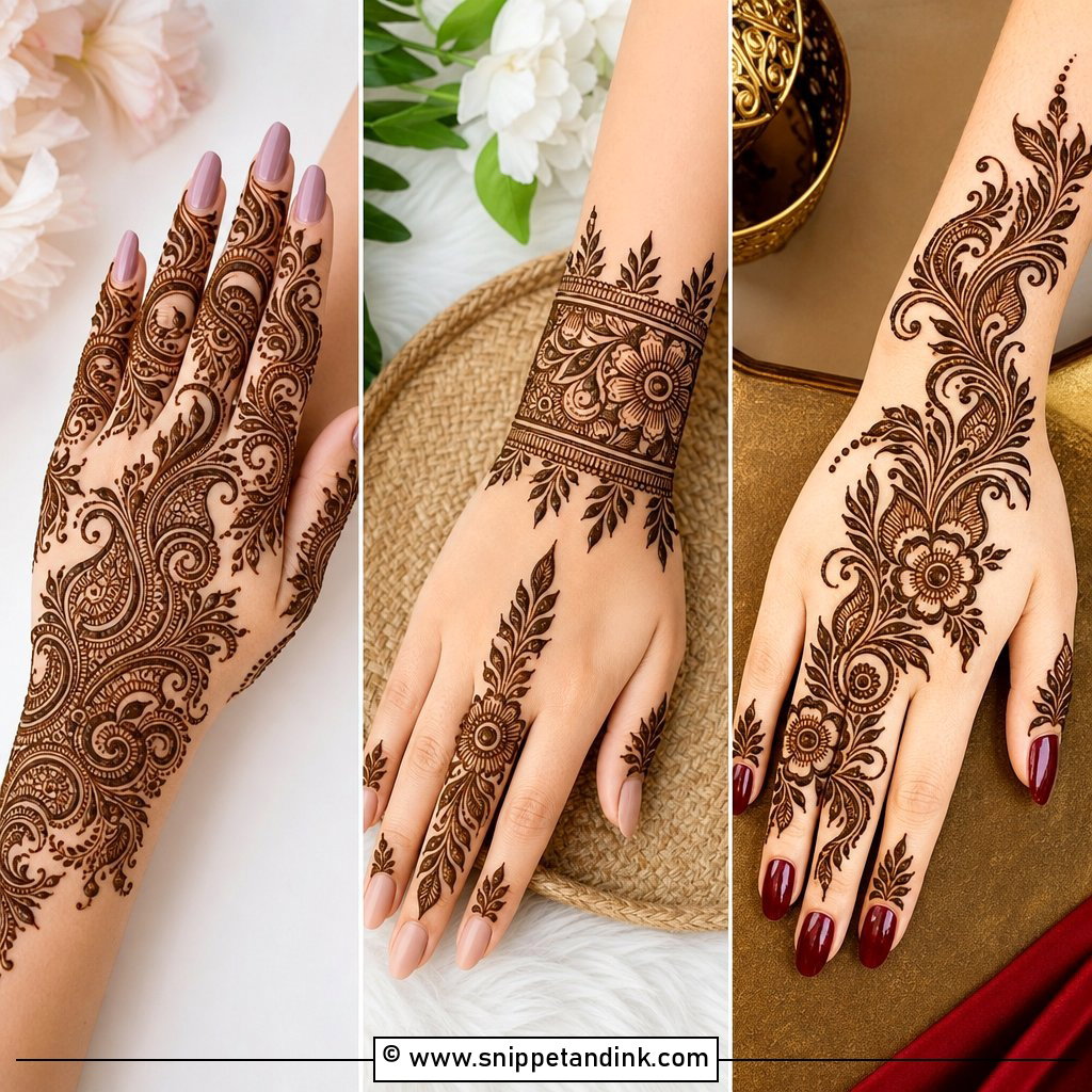 20 Full Arabian Back Hand Mehndi Design Ideas to Try