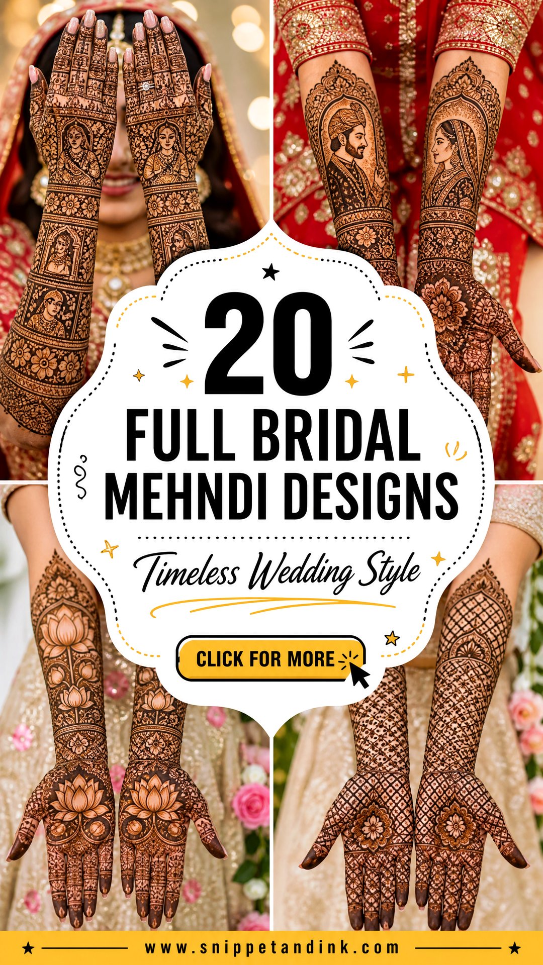 20 Full Bridal Mehndi Designs for Timeless Wedding Style - 20 Full Bridal Mehndi Designs for Timeless Wedding Style