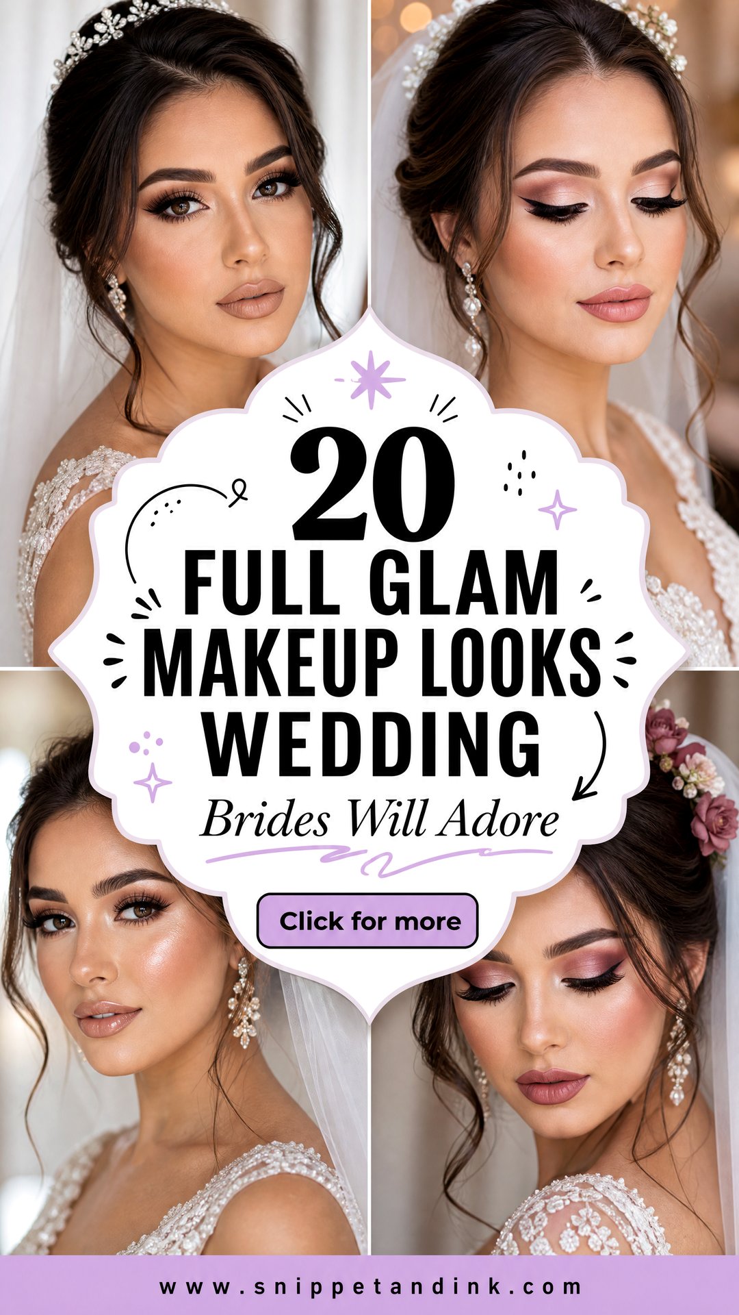 20 Full Glam Makeup Looks Wedding Brides Will Adore - 20 Full Glam Makeup Looks Wedding Brides Will Adore