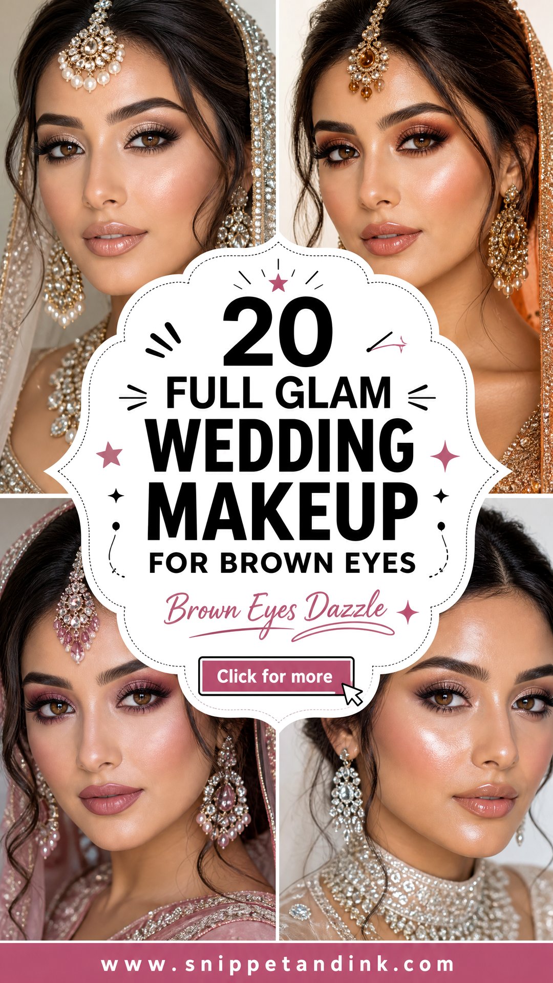 20 Full Glam Wedding Makeup for Brown Eyes That Dazzle - 20 Full Glam Wedding Makeup for Brown Eyes That Dazzle