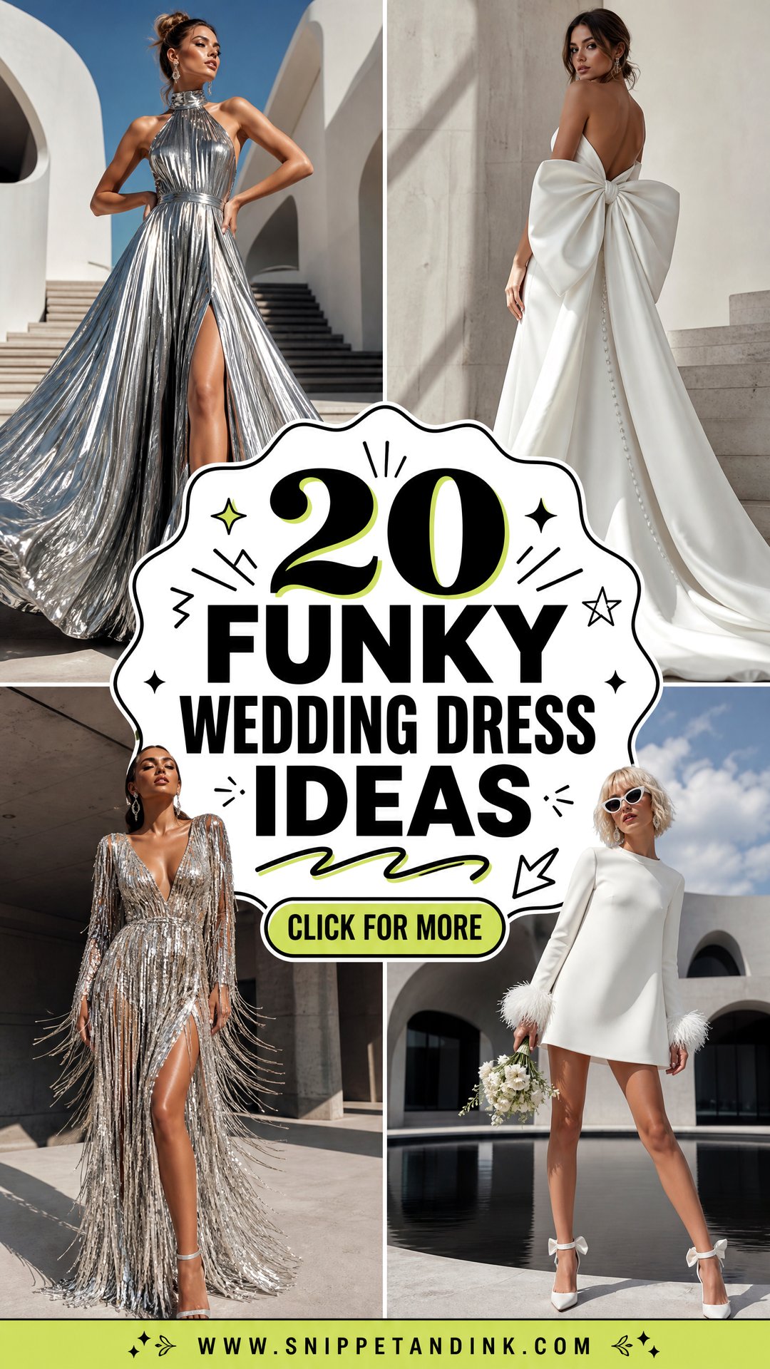 20 Funky Wedding Dress Ideas for a Bold Modern Bride - 20 Funky Wedding Dress Ideas for a Bold, Modern Bride