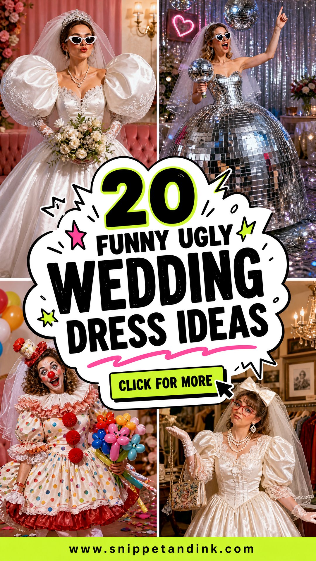 20 Funny Ugly Wedding Dress Ideas for a Wild Bridal Laugh - 20 Funny Ugly Wedding Dress Ideas for a Wild Bridal Laugh