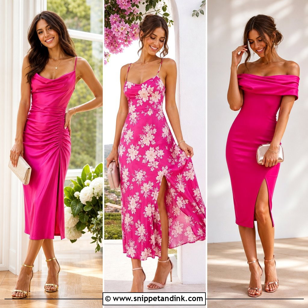 20 Fuschia Dress Outfit Wedding Ideas for Vibrant Style