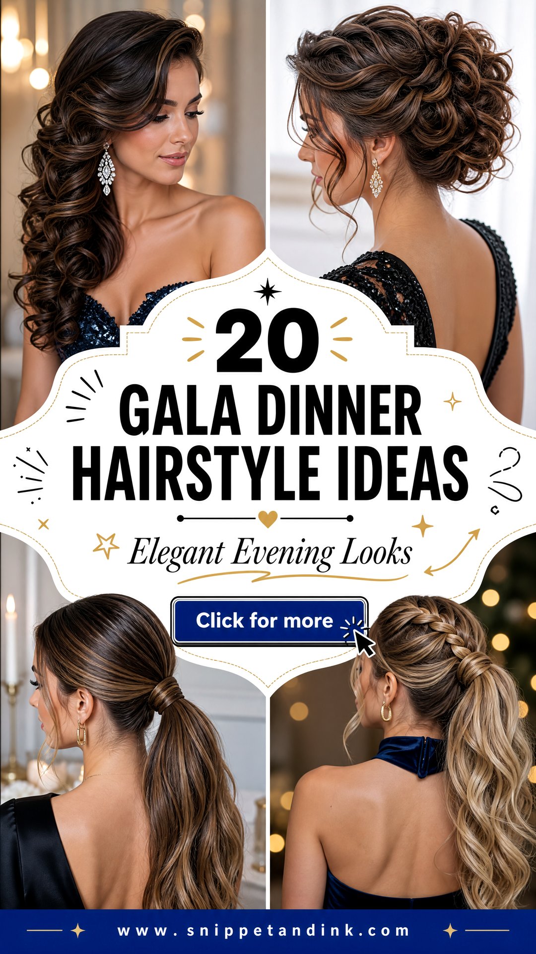20 Gala Dinner Hairstyle Ideas for Elegant Evening Looks - 20 Gala Dinner Hairstyle Ideas for Elegant Evening Looks