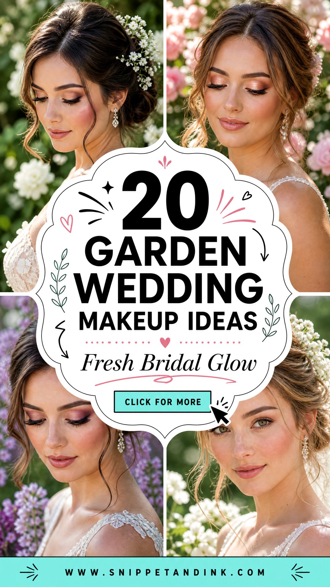 20 Garden Wedding Makeup Ideas for a Fresh Bridal Glow - 20 Garden Wedding Makeup Ideas for a Fresh Bridal Glow