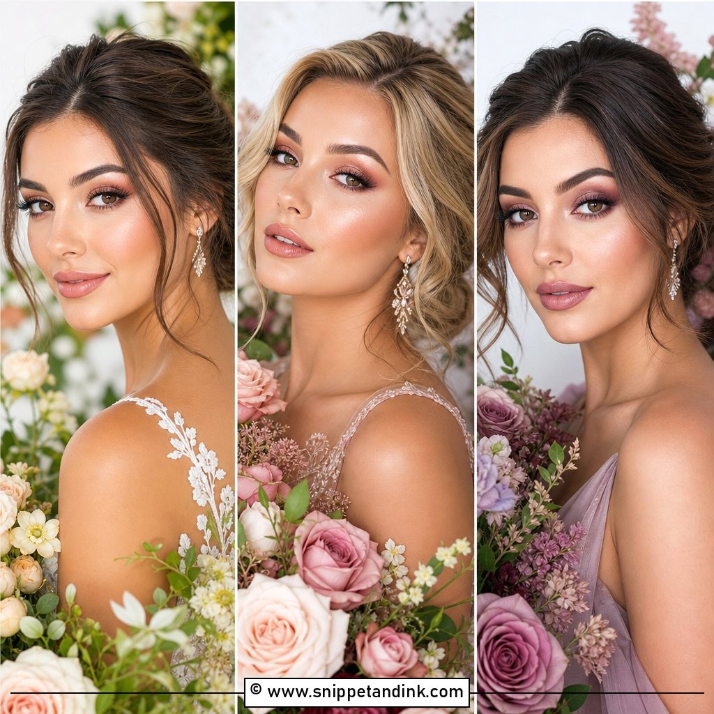 20 Garden Wedding Makeup Ideas for a Fresh Bridal Glow