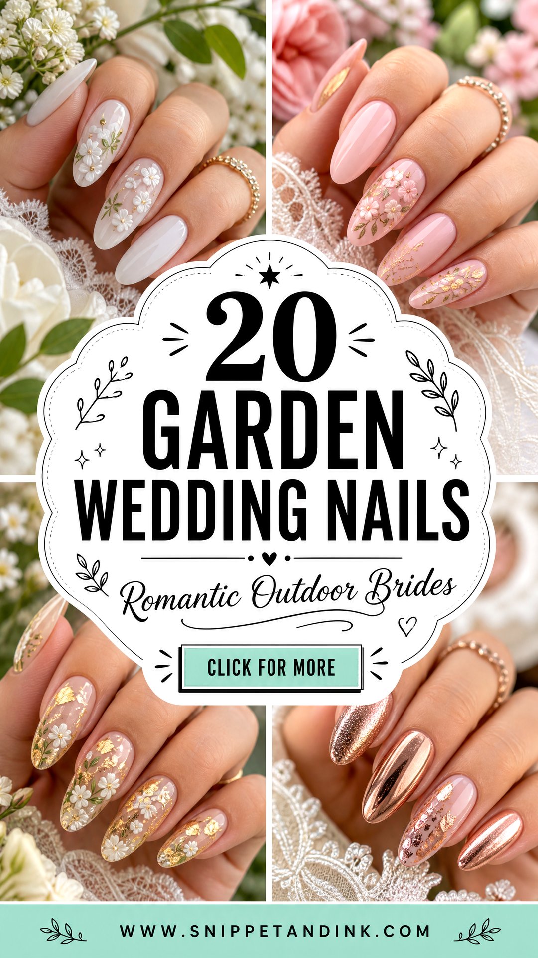 20 Garden Wedding Nails Romantic Ideas for Outdoor Brides - 20 Garden Wedding Nails: Romantic Ideas for Outdoor Brides