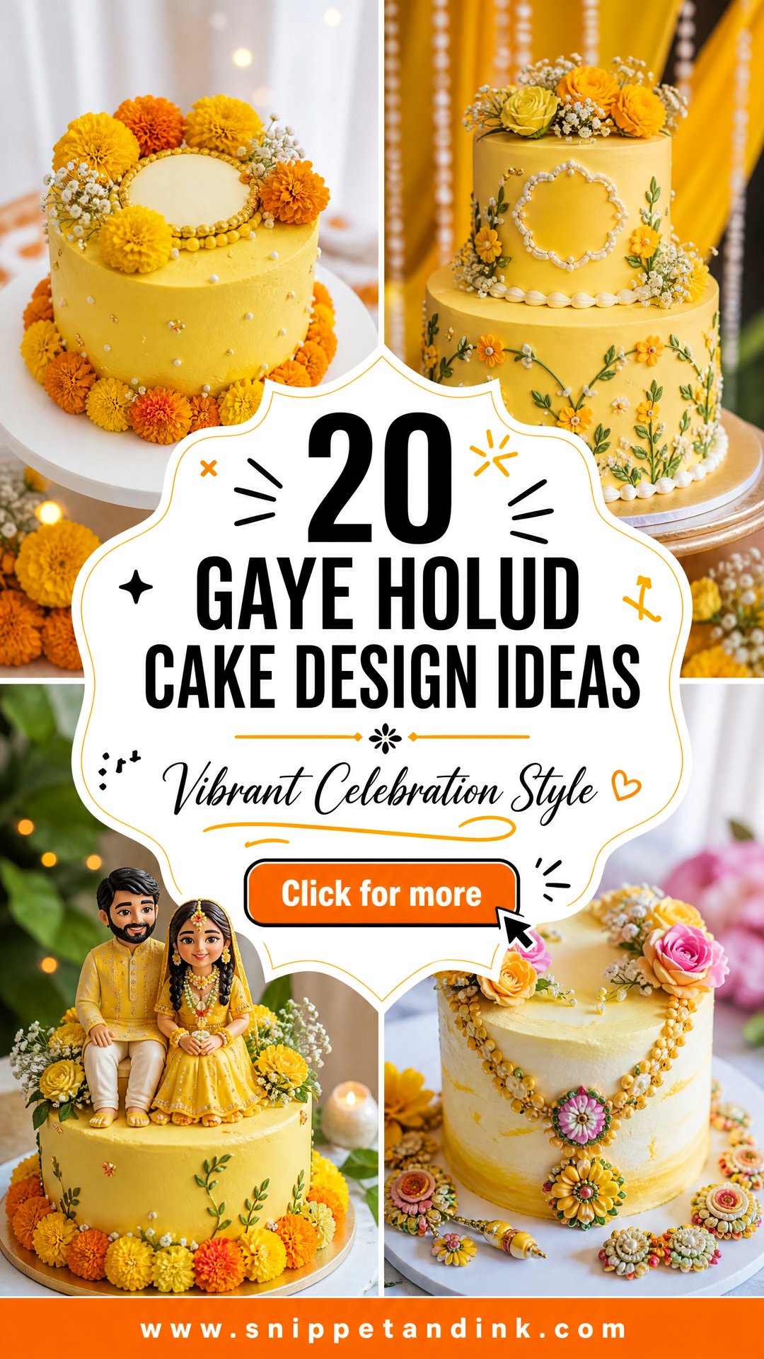 20 Gaye Holud Cake Design Ideas for a Vibrant Celebration - 20 Gaye Holud Cake Design Ideas for a Vibrant Celebration
