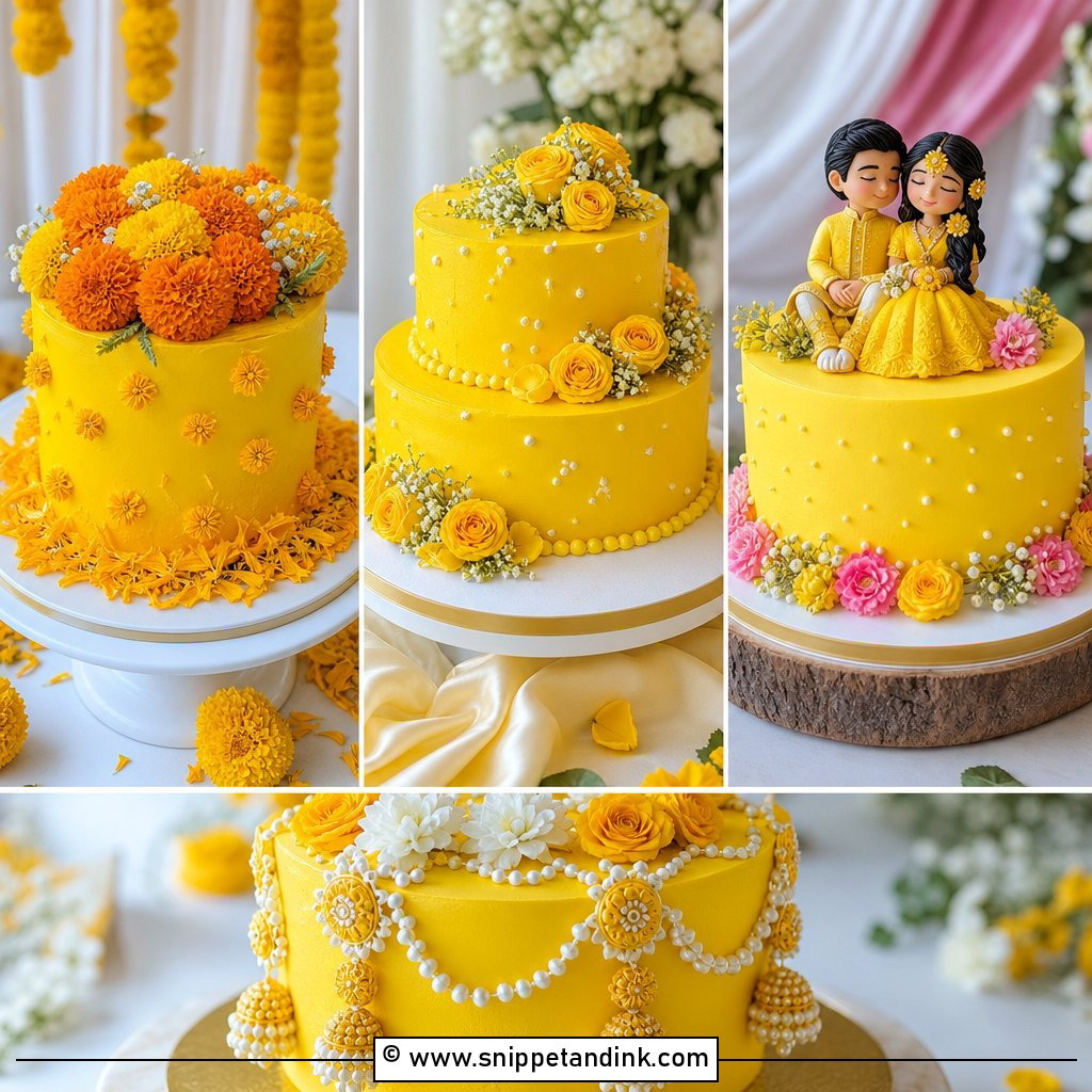 20 Gaye Holud Cake Design Ideas for a Vibrant Celebration
