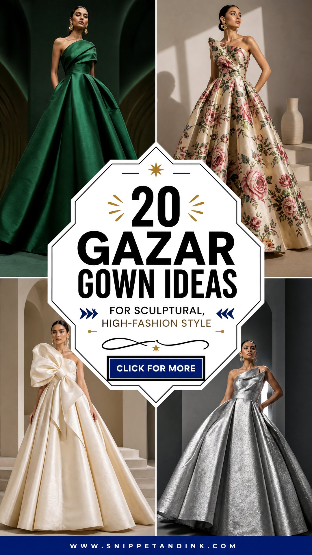 20 Gazar Gown Ideas for Sculptural High-Fashion Style - 20 Gazar Gown Ideas for Sculptural, High-Fashion Style