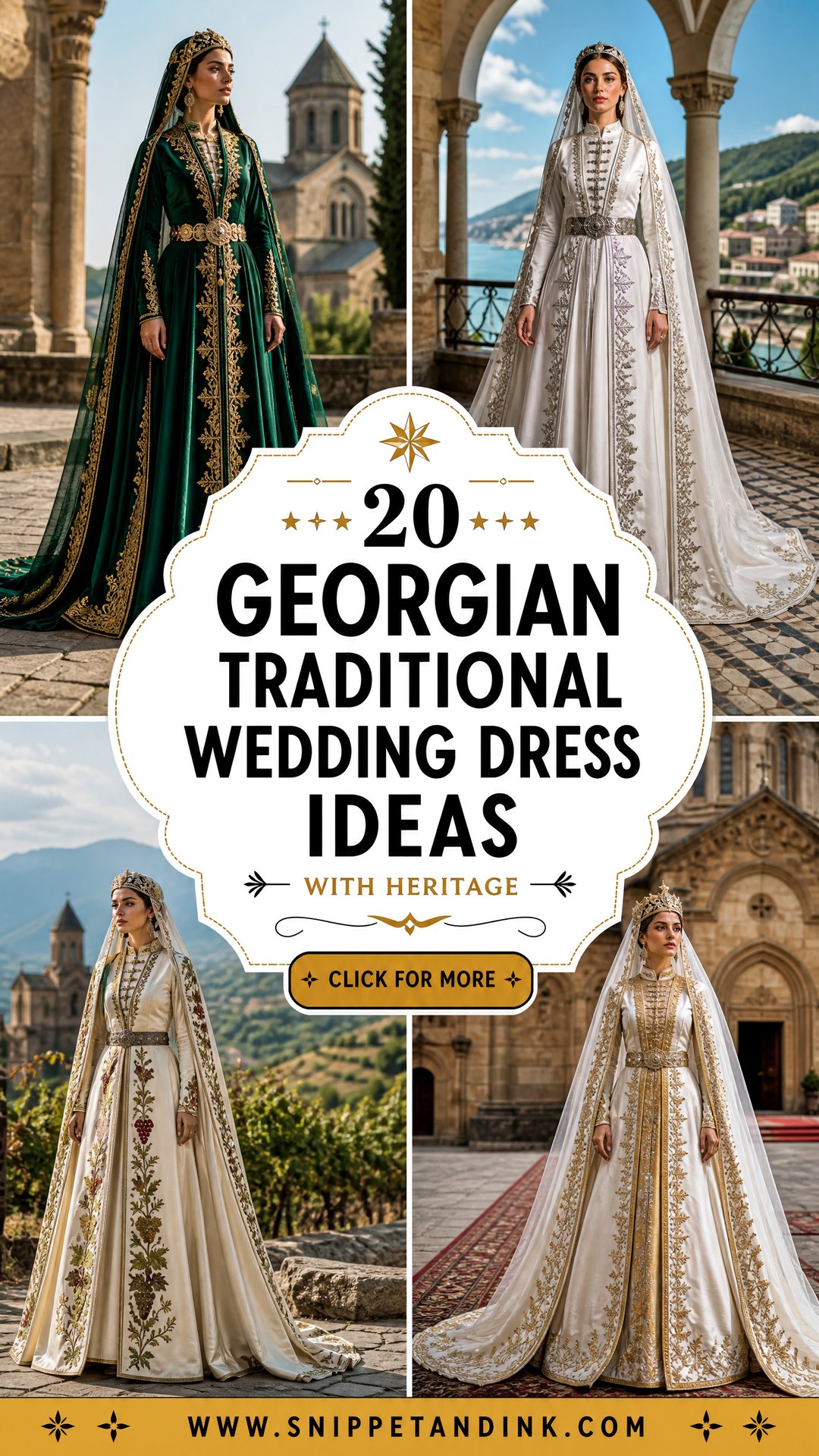 20 Georgian Traditional Wedding Dress Ideas With Heritage - 20 Georgian Traditional Wedding Dress Ideas With Heritage