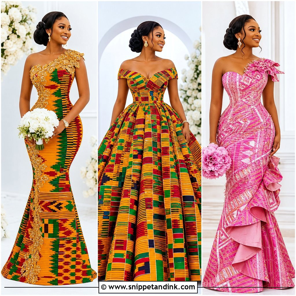 20 Ghana Traditional Wedding Dresses Rich in Bridal Style