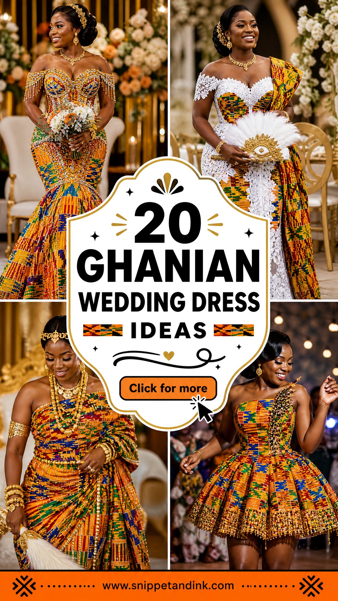 20 Ghanian Wedding Dress Ideas That Celebrate Culture Beautifully - 20 Ghanian Wedding Dress Ideas That Celebrate Culture Beautifully