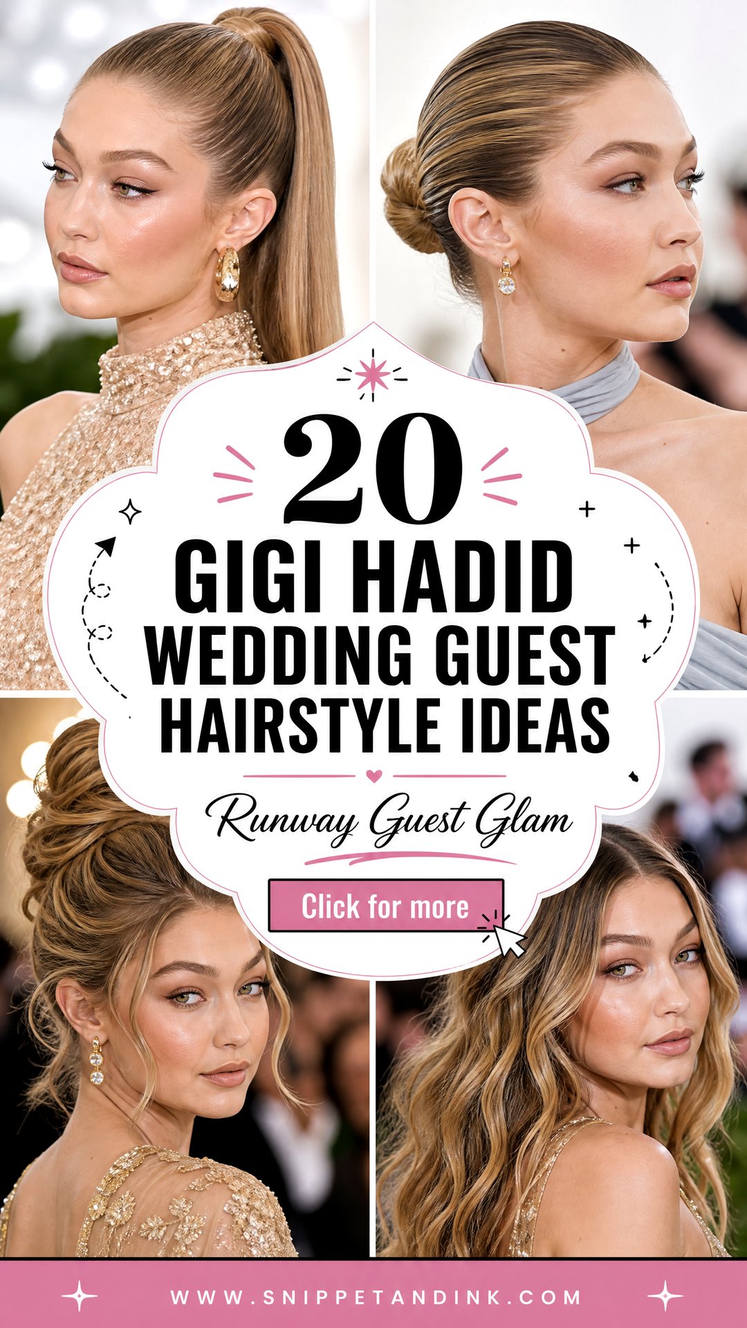 20 Gigi Hadid Wedding Guest Hairstyle Ideas to Copy - 20 Gigi Hadid Wedding Guest Hairstyle Ideas to Copy