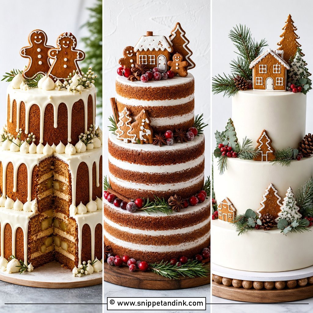 20 Gingerbread Wedding Cake Ideas for Cozy Winter Charm