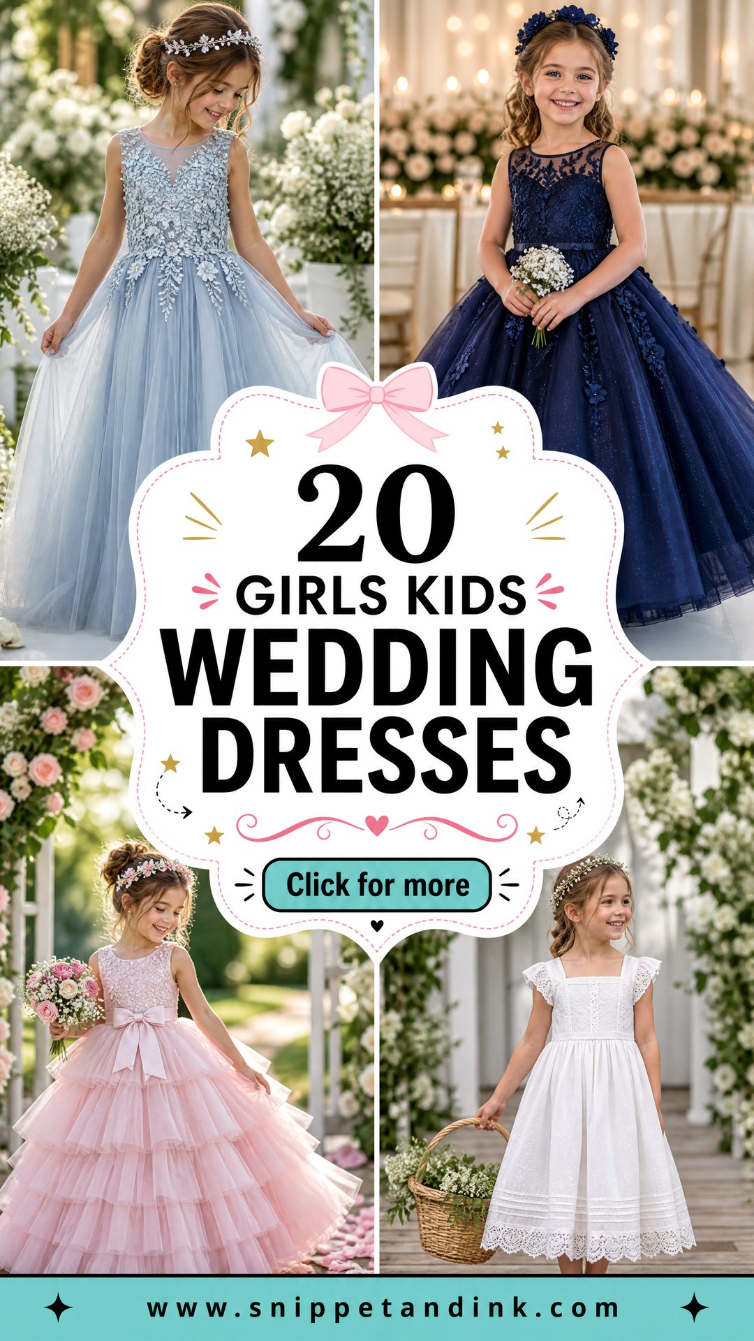 20 Girls Kids Wedding Dresses for a Sweet Ceremony Style - 20 Girls Kids Wedding Dresses for a Sweet Ceremony Style