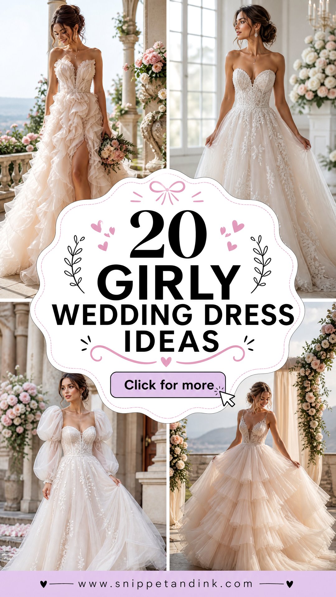 20 Girly Wedding Dress Ideas for a Romantic Feminine Look - 20 Girly Wedding Dress Ideas for a Romantic, Feminine Look