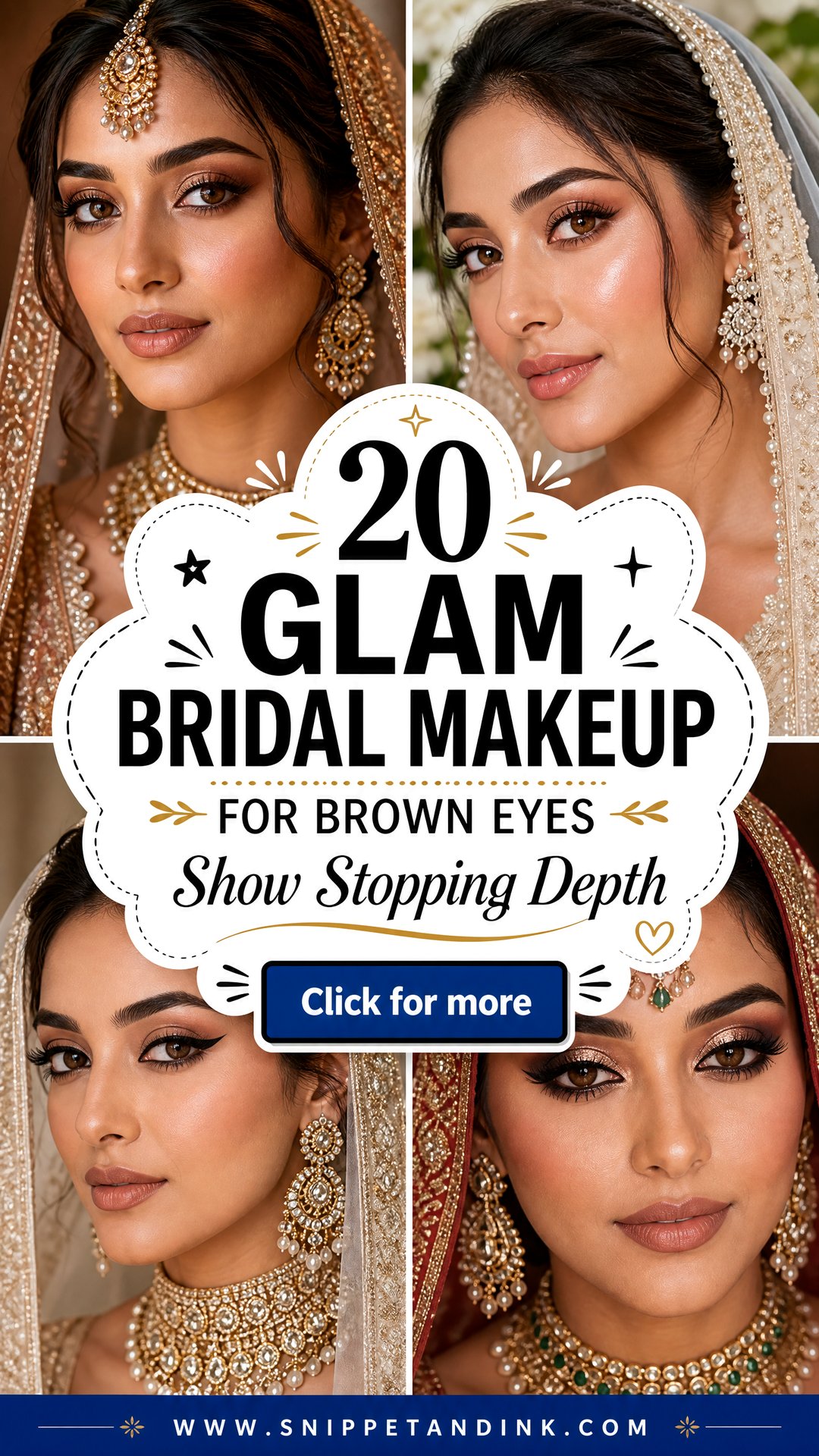 20 Glam Bridal Makeup for Brown Eyes for Show-Stopping Depth - 20 Glam Bridal Makeup for Brown Eyes for Show-Stopping Depth