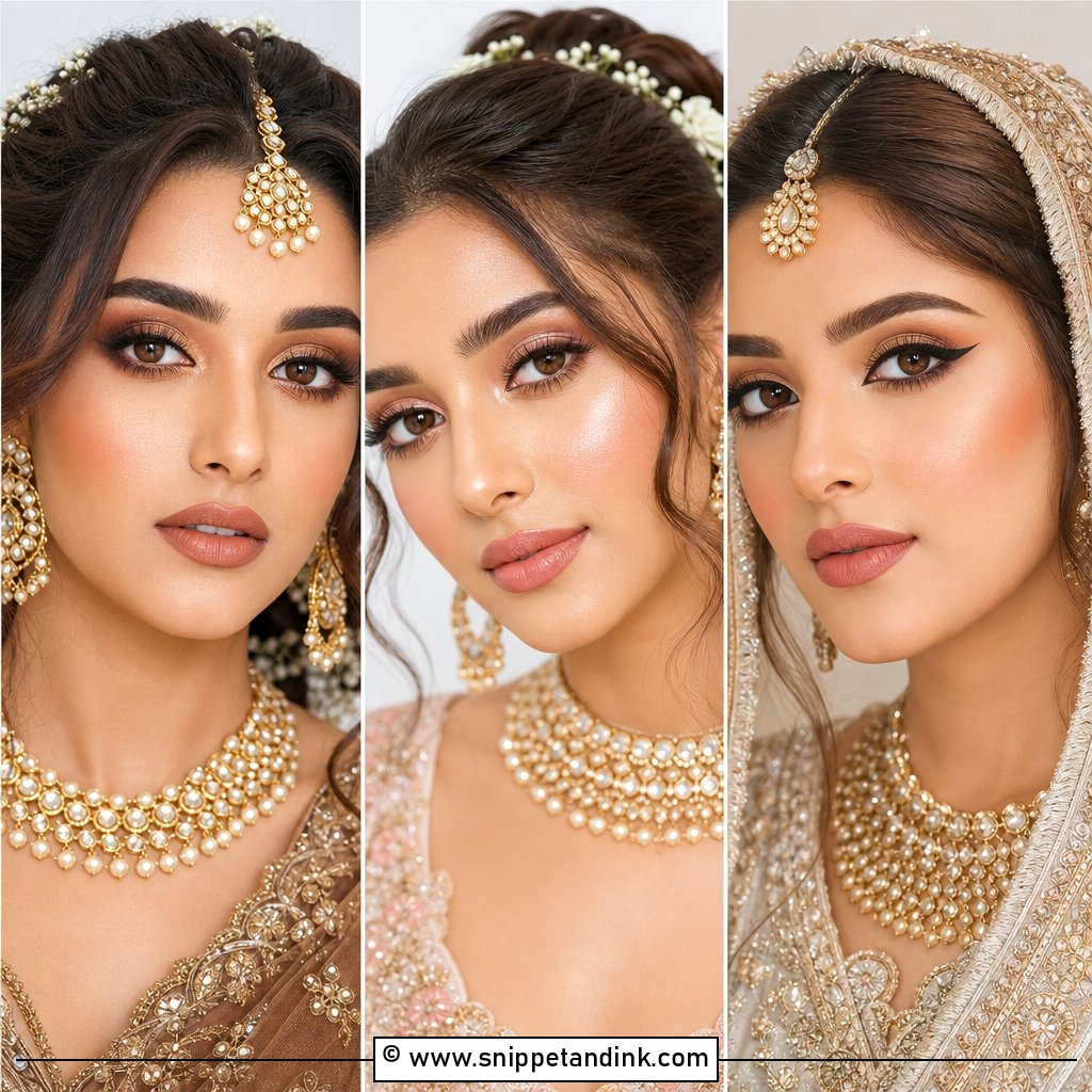 20 Glam Bridal Makeup for Brown Eyes for Show-Stopping Depth