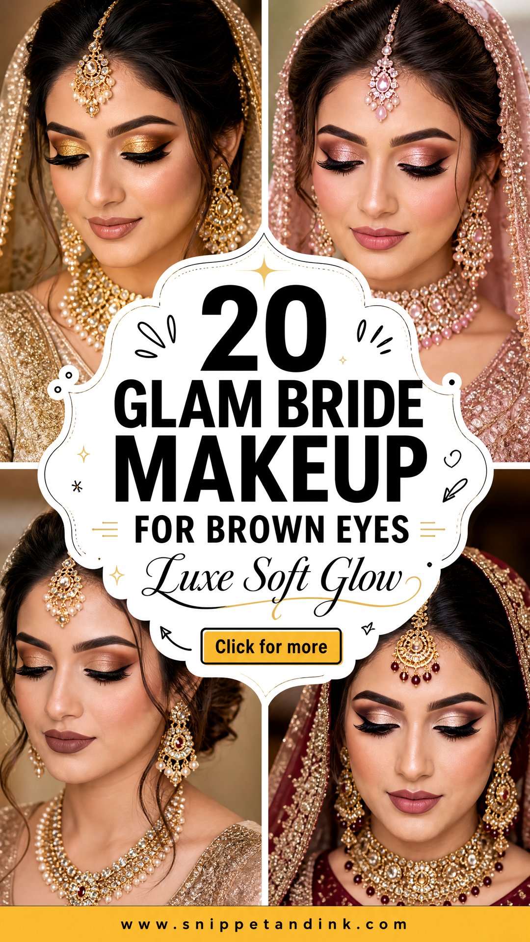 20 Glam Bride Makeup for Brown Eyes for a Luxe Soft Glow - 20 Glam Bride Makeup for Brown Eyes for a Luxe Soft Glow