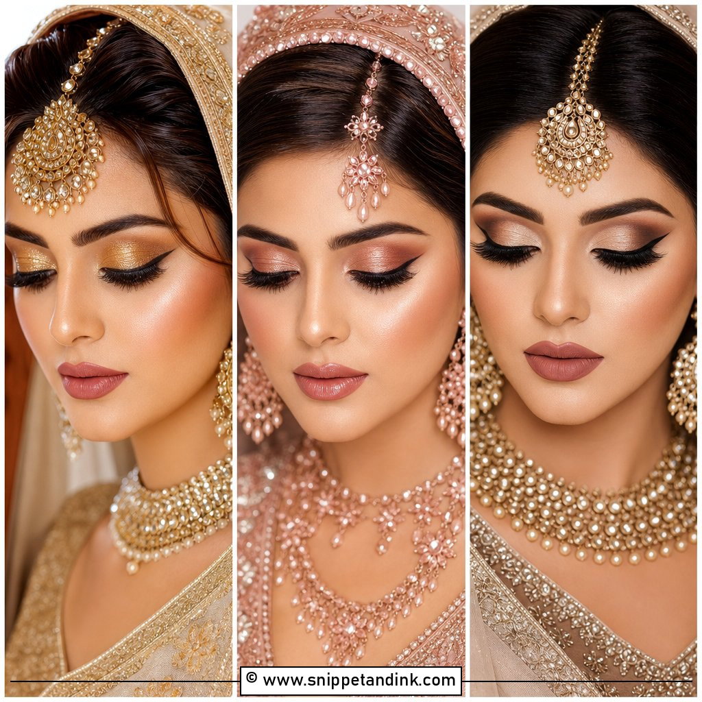 20 Glam Bride Makeup for Brown Eyes for a Luxe Soft Glow