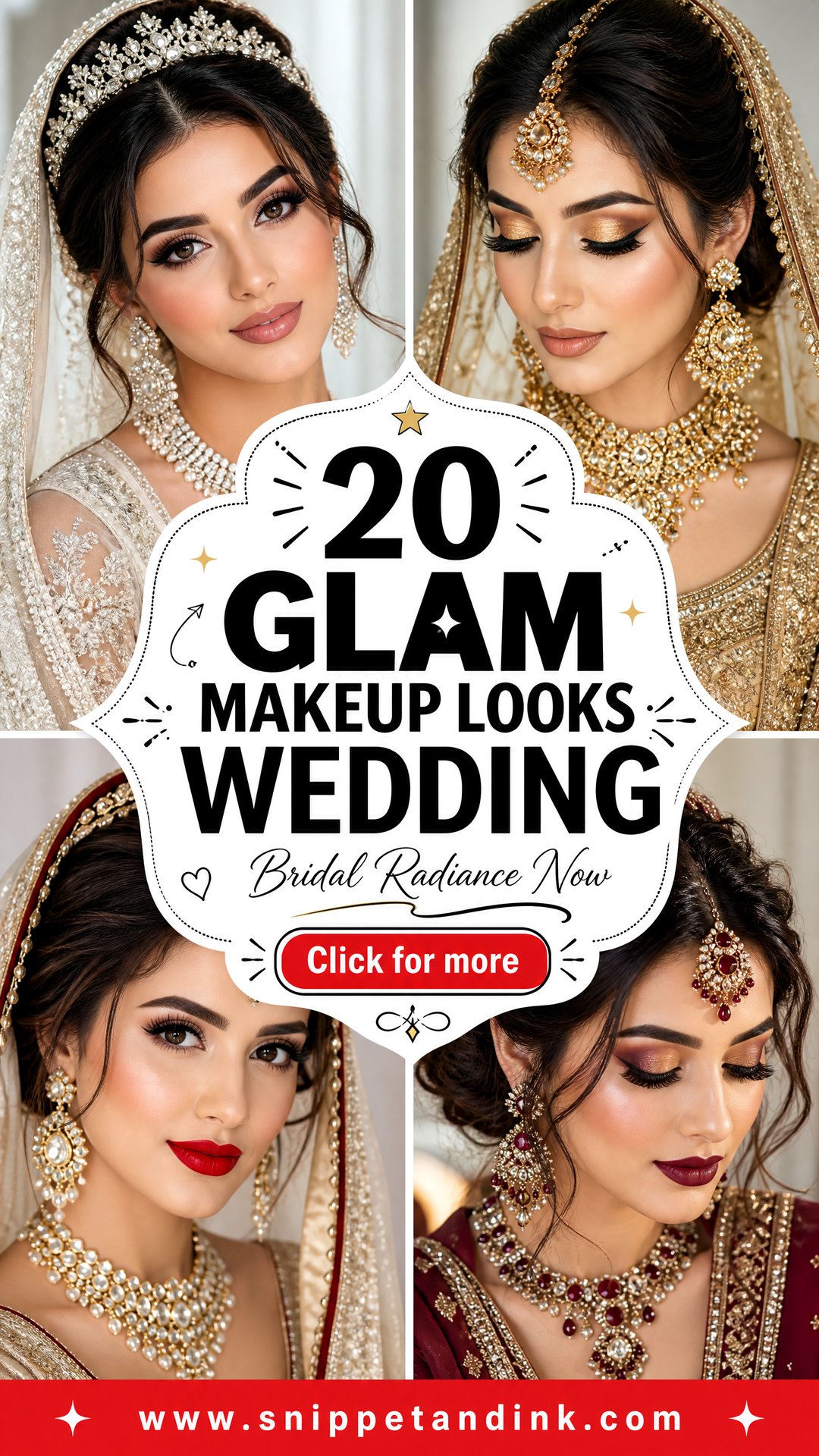 20 Glam Makeup Looks Wedding Brides Need for Radiance - 20 Glam Makeup Looks Wedding Brides Need for Radiance